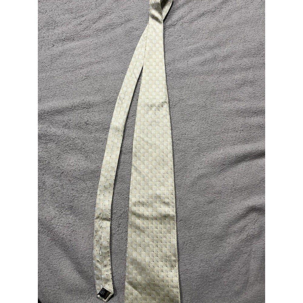 Pierre Balmain Tie Silk Couture Geometric Pattern Made USA